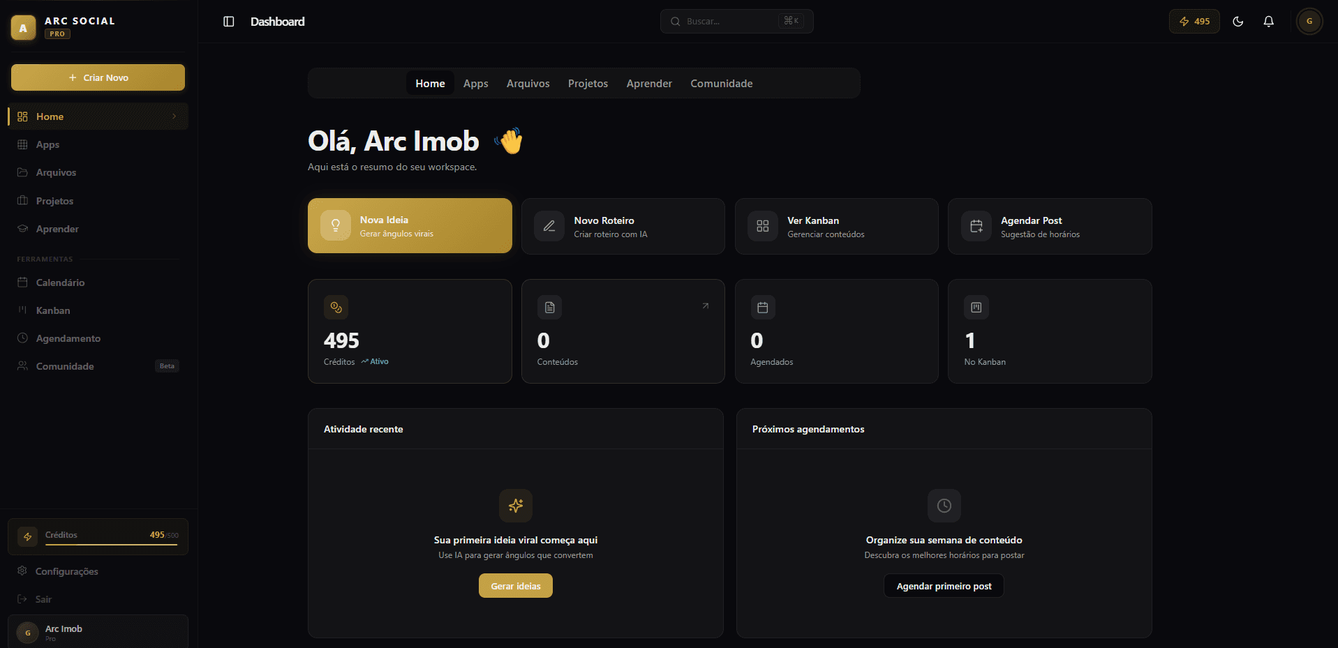 Arc Imob Dashboard